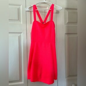 Vibrant Pink Strappy Dress